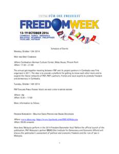 Microsoft WordFreedom Week Asiaschedule of events