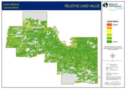 Loxton Waikerie Council District RELATIVE LAND VALUE  Land Value