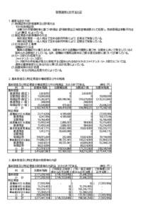 財務諸表に対する注記 １．重要な会計方針  （１）有価証券の評価基準及び評価方法 その他有価証券      決算日の市場価格等に基づく時価法（評価差額は