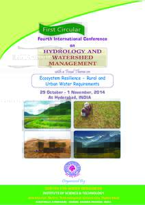 First Circular Fourth International Conference on HYDROLOGY AND WATERSHED