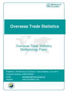 Overseas Trade Statistics Methodology Paper