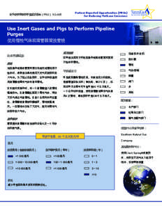 Partner Reported Opportunities (PROs) for Reducing Methane Emissions 合作伙伴推荐的甲烷减排机会（PRO） NO.405  Use Inert Gases and Pigs to Perform Pipeline