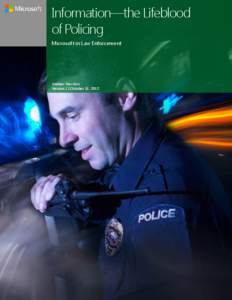 Microsoft Public Safety white paper: Information—the Lifeblood of Policing