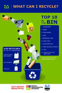 WHAT CAN I RECYCLE?  TOP