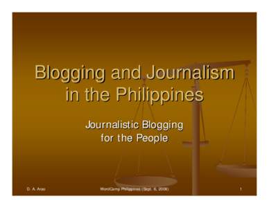 Microsoft PowerPoint - Arao - Blogging and Journalism