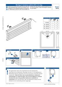Montage in kozijn/aan plafond [R1] in de dag  Montage- en gebruikershandleiding PB - NL Voorkom dat het product bij het openen met een scherp mes maximaal 6mm breed. Alleen de origineel bijgeleverde speciwordt beschadigd