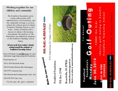 Sports / Frankford Township / Branchville /  New Jersey / Golf / Hole in one / Outing / Sponsor / Advertising / Leisure / Human behavior