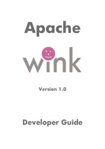 Apache Wink Developer Guide 1.0