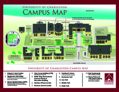Universit y of Charleston  Campus Map Kanawha River