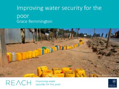 Improving water security for the poor Grace Remmington Image