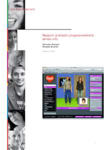 Soa Aids Nederland  Rapport pretests jongerenwebsite sense.info Hanneke Roosjen Rosaida Broeren