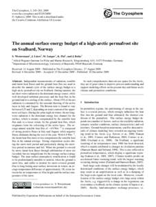 Atmospheric thermodynamics / Thermodynamics / Hydrology / Snow / Climate / Cryosphere / Snowmelt / METRIC / Sensible heat / Atmospheric sciences / Physical geography / Meteorology