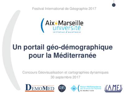 1  Festival International de Géographie 2017 TITRE DE LA PRÉSENTATION > TITRE DE LA PARTIE