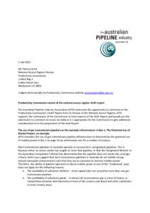Submission DR52 - Australian Pipeline Industry Association - National Access Regime - Public inquiry