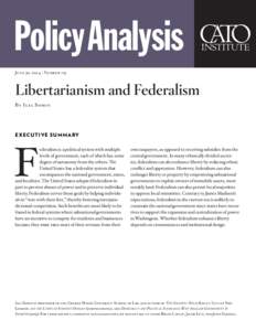 Libertarianism and Federalism