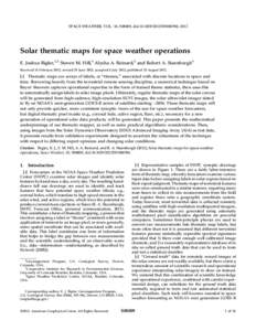 Solar thematic maps for space weather operations