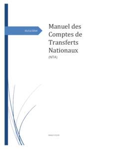 Manuel des Comptes de Transferts Nationaux