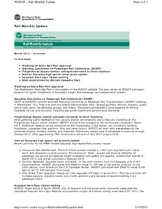 Washington State Department of Transportation / Amtrak / King Street Station / Vancouver /  Washington / Stanwood / Sounder commuter rail / Rail transportation in the United States / Transportation in the United States / Amtrak Cascades