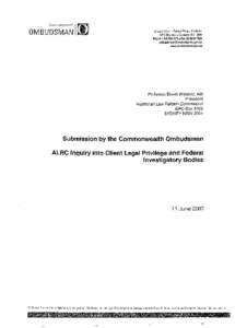 Ground Floor, 1Farrell Place. Canberra GPO Box 442 • Canberra ACT 2601 Phone[removed] • Fax[removed]removed],au www.ombudsman.gov.au