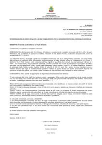 Gruppo Consiliare Alternativa X Subiaco C.da Pianello, Subiaco (Rm) TelFaxPEC   AL SINDACO