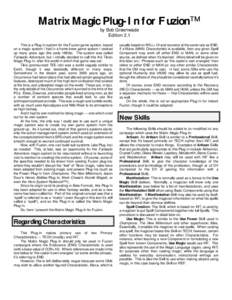 Magic of Dungeons & Dragons / Magic system / Wizard / Magic / Caster / Varieties of magic in Ethshar / Games / Gaming / Fiction