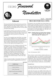 Finewool Newsletter CSIRO Finewool Newsletter Issue 10 OctoberCSIRO