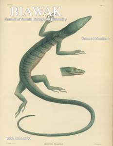 BIAWAK  Journal of Varanid Biology and Husbandry Volume 9 Number 2