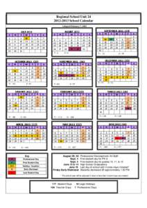 Regional School Unit[removed]School Calendar Adopted February 7, 2012 S