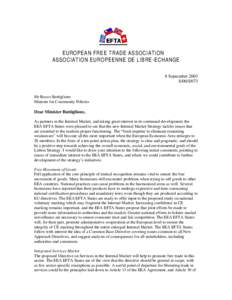 EEA EFTA CONTIBUTION TO THE NEW INTERNAL MARKET STRAEGY