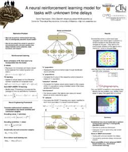 Cybernetics / Reinforcement learning / Temporal difference learning / Computational statistics / Reinforcement / Q-learning / Artificial neural network / Machine learning / Neural networks / Computational neuroscience