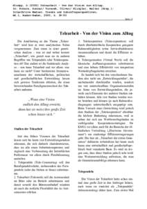 Klumpp, DTelearbeit - Von der Vision zum Alltag, In: Roters, Gunnar/ Turecek, Oliver/ Klingler, Walter (Hrsg.): Inter@ktive Medien. Trends und Zukunftsperspektiven, Bd.1, Baden-Baden, 2000, SSeite 13