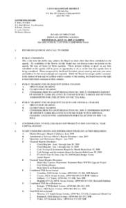 CAYUCOS SANITARY DISTRICT 200 Ash Ave. P.O. Box 333, Cayucos, California[removed]3290 GOVERNING BOARD R. Enns, President