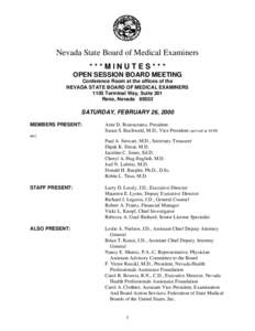 Nevada State Board of Medical Examiners / Federation of State Medical Boards / Doctor of Medicine / Education / Academia / Knowledge