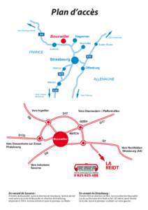 Plan d’accès Vers Sarreguemines A4  Bouxwiller