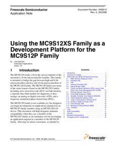 Using the MC9S12XS Family as a Development Platform for the MC9S12P Family