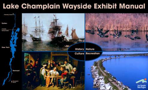 Lake Champlain Wayside Exhibit Manual Chambly Canal Québec  Canada