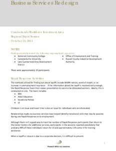 Workforce development / Management / Socioeconomics / Unemployment benefits / Workforce Investment Board / Unemployment / Minnesota Department of Employment and Economic Development / Workforce Innovation in Regional Economic Development / Human resource management / Labour law / Economic development