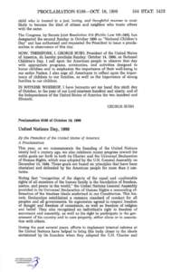 PROCLAMATION 6198—OCT. 10, [removed]STAT[removed]child who is treated in a just, loving, and thoughtful manner is most likely to become the kind of citizen and neighbor who treats others