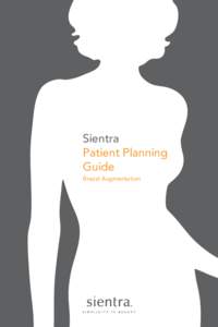 Sientra Patient Planning Guide Breast Augmentation  Table Of Contents