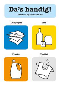 Da’s handig! Print dit op stickervellen Oud papier  Glas