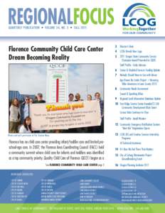 REGIONALFOCUS QUARTERLY PUBLICATION • VOLUME 34, NO. 3 • FALL 2011 WorkingTogether FOR OUR COMMUNITY