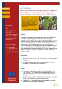 --->  EuropeAid Agriculture Enhancing smallholder farmer productivity in Zimbabwe 