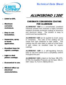 Technical Data Sheet  ALUMIBOND 1200 