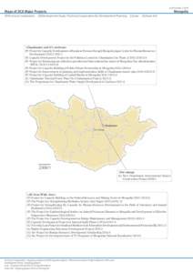 as of October 1, 2014  Mongolia Maps of JICA Major Projects (P)Technical Cooperation