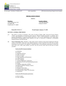 Tower Laboratories, Ltd. Final Permit SP0002414