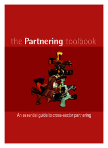 the Partnering toolbook  An essential guide to cross-sector partnering i