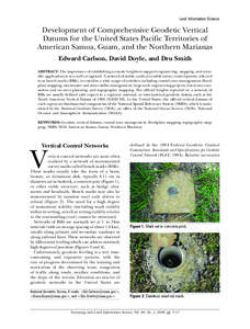 Measurement / Geophysics / North American Vertical Datum / Datum / Tide / Levelling / Saipan / Guam / Elevation / Geodesy / Cartography / Surveying