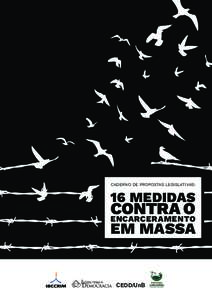 CADERNO DE PROPOSTAS LEGISLATIVAS:  16 MEDIDAS CONTRA O