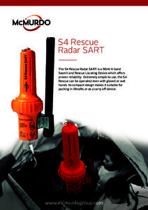 McMurdo Limited, Portsmouth, UK  S4 Rescue SART S4 Rescue Radar SART