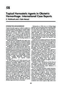 Coagulation system / Medical emergencies / Acute phase proteins / Blood proteins / Antihemorrhagic / Coagulation / Thrombin / Disseminated intravascular coagulation / Placenta praevia / Medicine / Blood / Biology